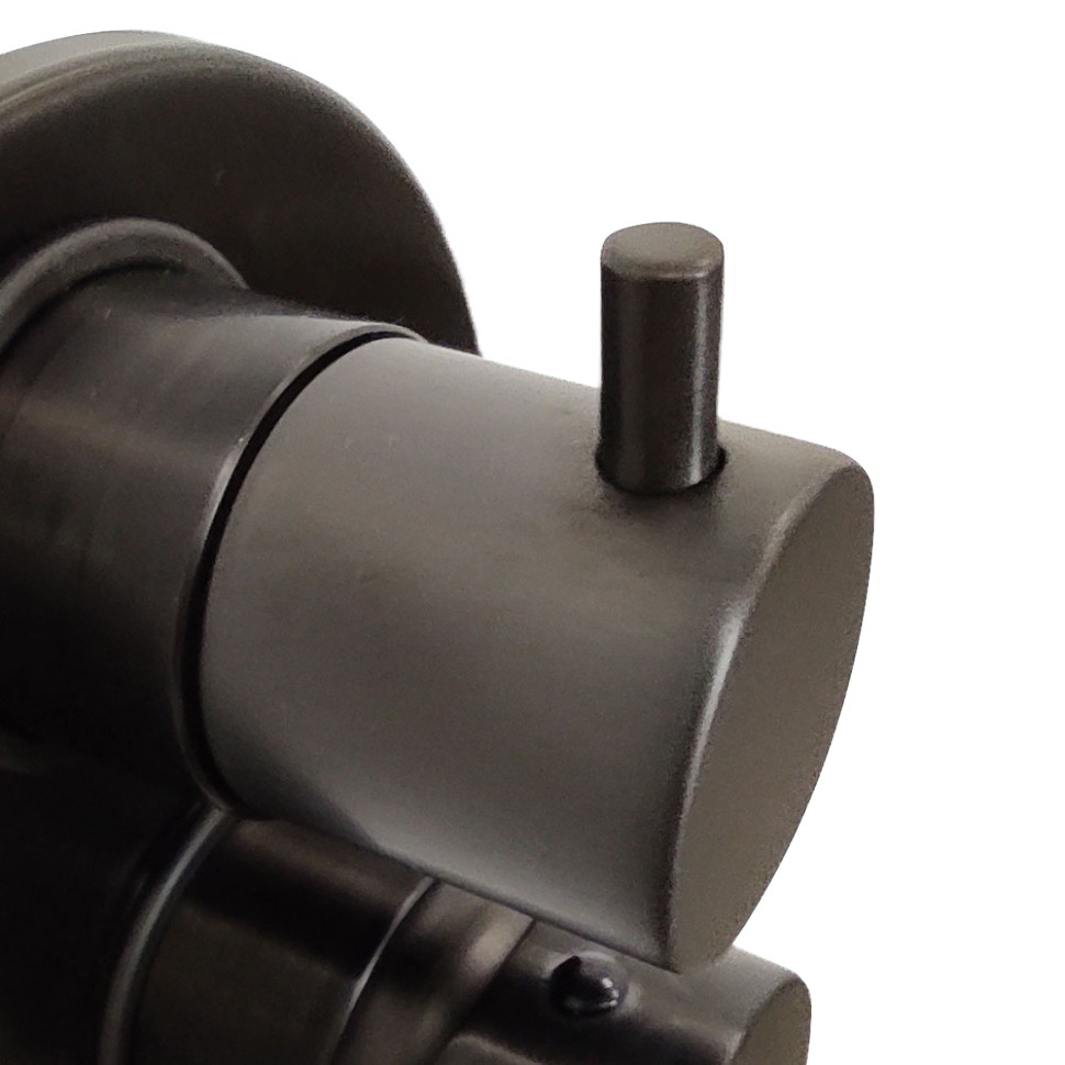 Paini Cox Смеситель для ванны встраиваемый на 2 потребителя с внутренней частью, цвет: черный браш 78PZ6911