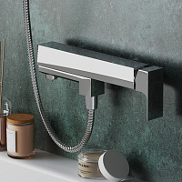 Paini Grazia Смеситель для ванны, на 2 отверстия, излив 16,3 см, цвет: хром 21CR111