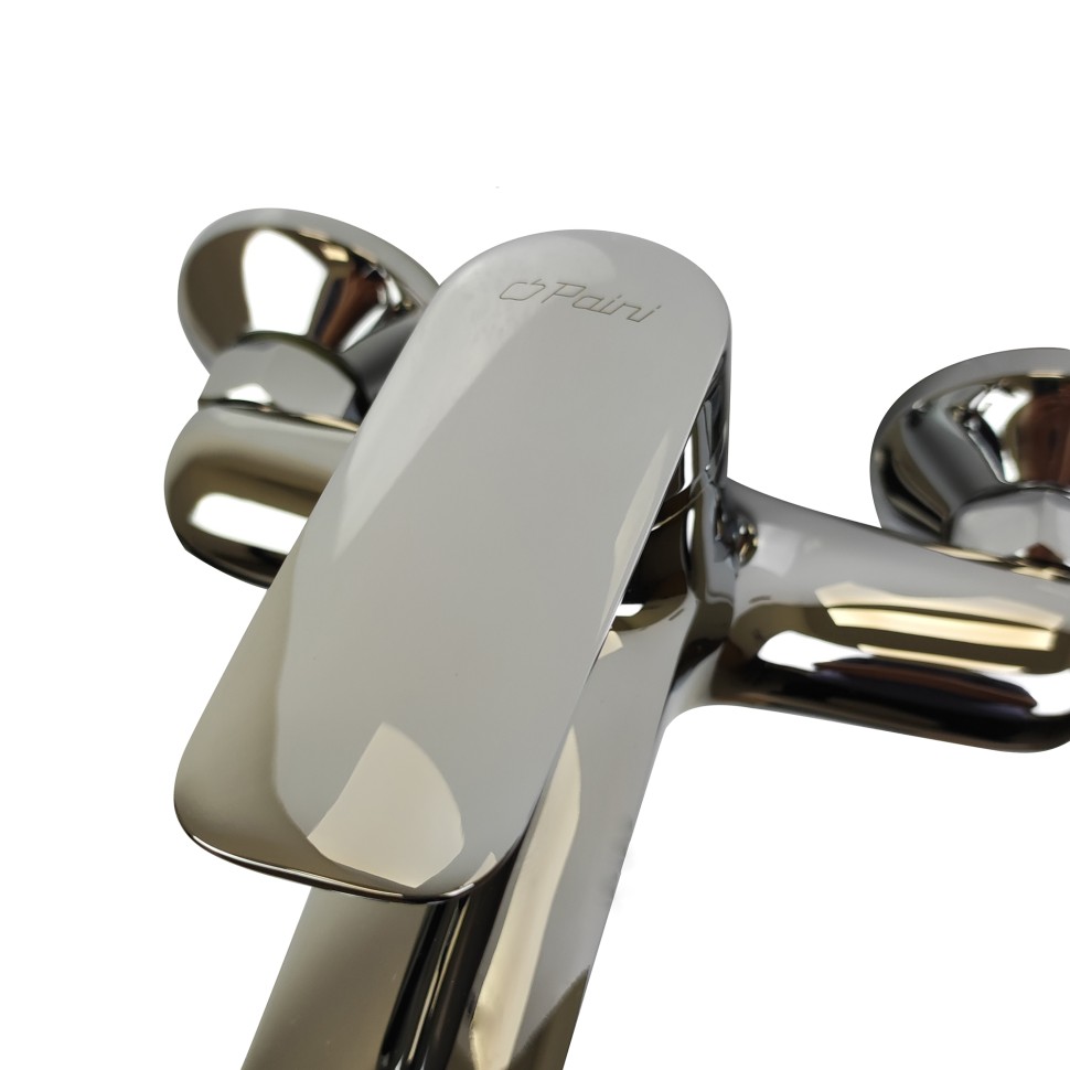 Paini Laguna Смеситель для ванны, на 2 отверстия, излив 14,6 см, цвет: хром LACR111