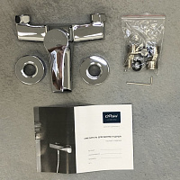 Paini Messina Смеситель для ванны, на 2 отверстия, излив 15,9 см, цвет: хром MECR111