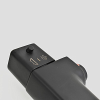 Paini Nove Смеситель для ванны с термостатом, на 2 отверстия, излив 17,6 см, цвет: черный матовый 09YO111TH