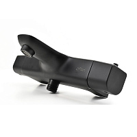 Paini Nove Смеситель для ванны с термостатом, на 2 отверстия, излив 17,6 см, цвет: черный матовый 09YO111TH