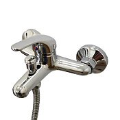 Paini Roma Смеситель для ванны с душевым набором - ручной душ, шланг, держатель, цвет: хром 02CR105