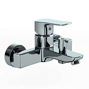 Paini Viva Style Смеситель для ванны, на 2 отверстия, излив 14,9 см, цвет: хром P4CR111