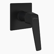 Paini Bari Cмеситель для душа встраиваемый, с внутренней частью, цвет: черный матовый RTYO690