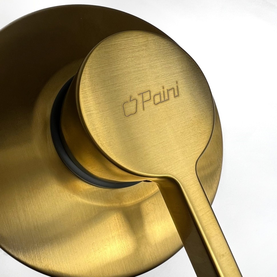 Paini Brera Cмеситель для душа встраиваемый, с внутренней частью, цвет: золото брашированное 74PJ690