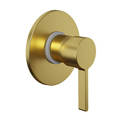 Paini Brera Cмеситель для душа встраиваемый, с внутренней частью, цвет: золото брашированное 74PJ690