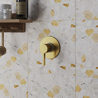 Paini Brera Cмеситель для душа встраиваемый, с внутренней частью, цвет: золото брашированное 74PJ690