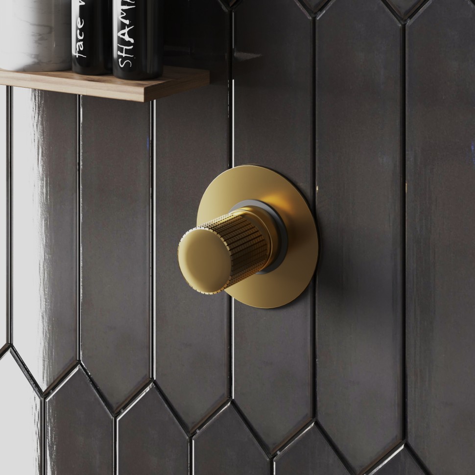 Paini Cox Grip Cмеситель для душа встраиваемый, с внутренней частью, цвет: золото брашированное 7GPJ690