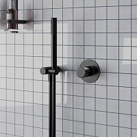 Paini Cox Grip Cмеситель для душа встраиваемый с внутренней частью, цвет: черный брашированный 7GPZ690