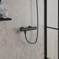 Paini Cox Смеситель для душа с термостатом, цвет: черный брашированный 78PZ511TH