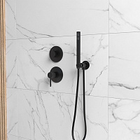 Paini Cox Cмеситель для душа встраиваемый с внутренней частью, цвет: черный брашированный 78PZ690