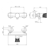 Paini Domus Cмеситель для душа встраиваемый, с внутренней частью, цвет: хром 18CR511PZ