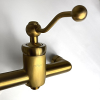 Paini Duomo Смеситель для душа на 2 отверстия без излива, цвет: золото брашированное 88PJ511