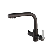 Paini Arena Смеситель для кухни с возможностью подключения фильтра, цвет: черный матовый 92446433VE7B90DALMKM