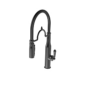 Paini Botticelli Смеситель для кухни, длина излива 22 см, цвет: черный брашированный 64PZ557BKM