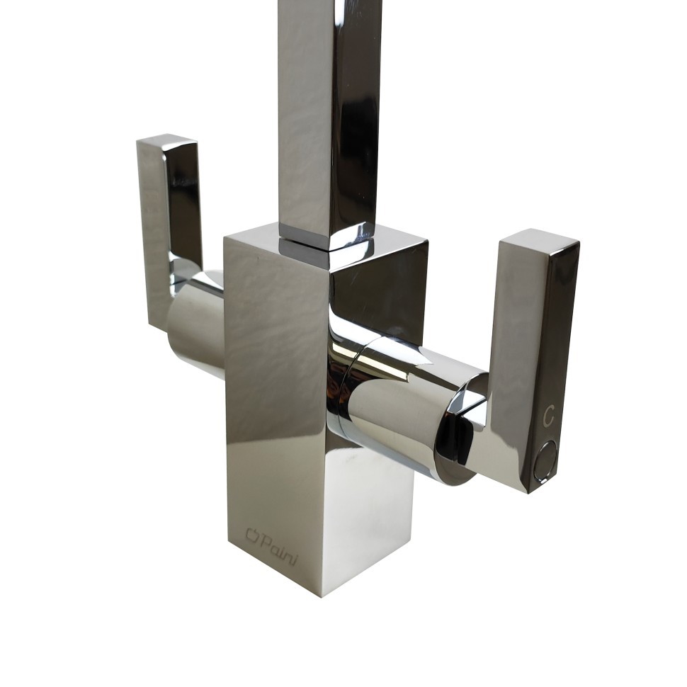 Paini Cucina Смеситель для кухни с поворотным изливом, высота излива 23 см, цвет: хром 64CR490Q12QKM