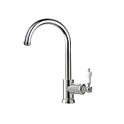 Paini Duomo Смеситель для кухни с поворотным изливом, высота излива 21 см, цвет: хром 88CR572L1US1KM