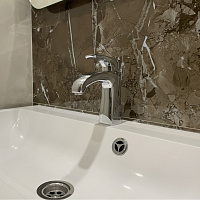 Paini Angel Смеситель для раковины, высота излива 7,6 см, без донного клапана, цвет: хром ANCR205