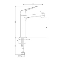Paini Bari Смеситель для раковины, без донного клапана, высота излива 13,2 см, цвет: черный матовый RTYO205