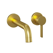 Paini Brera Смеситель для раковины встраиваемый, с внутренней частью, цвет: золото браш 74PJ208