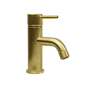 Paini Cox Смеситель для раковины, высота излива 5,5 см, без донного клапана, цвет: золото браш 78PJ205
