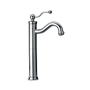 Paini Duomo Смеситель для раковины высокий 22,4 см, на 1 отв., без донного клапана, цвет: хром 88CR205LL