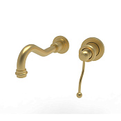 Paini Duomo Смеситель для раковины встраиваемый, с внутренней частью, излив 19 см, цвет: золото браш 88PJ208