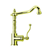 Paini Duomo Смеситель для раковины, с донным клапаном, высота излива 16 см, цвет: золото глянцевое 88OP250