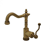 Paini Duomo Смеситель для раковины, с донным клапаном, высота излива 16 см, цвет: состаренная бронза 88F3250