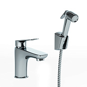Paini Laguna Смеситель для раковины с душевым набором - ручной душ, шланг, держатель, цвет: хром LACR205/574