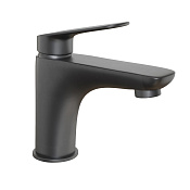 Paini Laguna Смеситель для раковины, высота излива 9 см, без донного клапана, цвет: черный матовый LAYO205