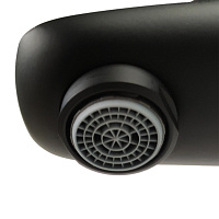 Paini Laguna Смеситель для раковины, высота излива 9 см, без донного клапана, цвет: черный матовый LAYO205