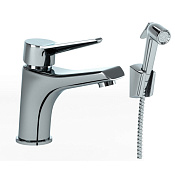 Paini Messina Смеситель для раковины с душевым набором - ручной душ, шланг, держатель, цвет: хром MECR205/574