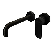 Paini Nove Смеситель для раковины встраиваемый, с внутренней частью, излив, цвет: черный матовый 09YO208