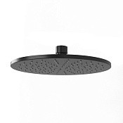 Paini Milano Верхний душ без кронштейна, 25 см, 1 вид струи, цвет: черный брашированный 50PZ759TT25