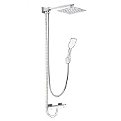 Paini Milano Верхний душ с кронштейном, 20 см, 1 вид струи, цвет: хром 50CR759TCASQET9