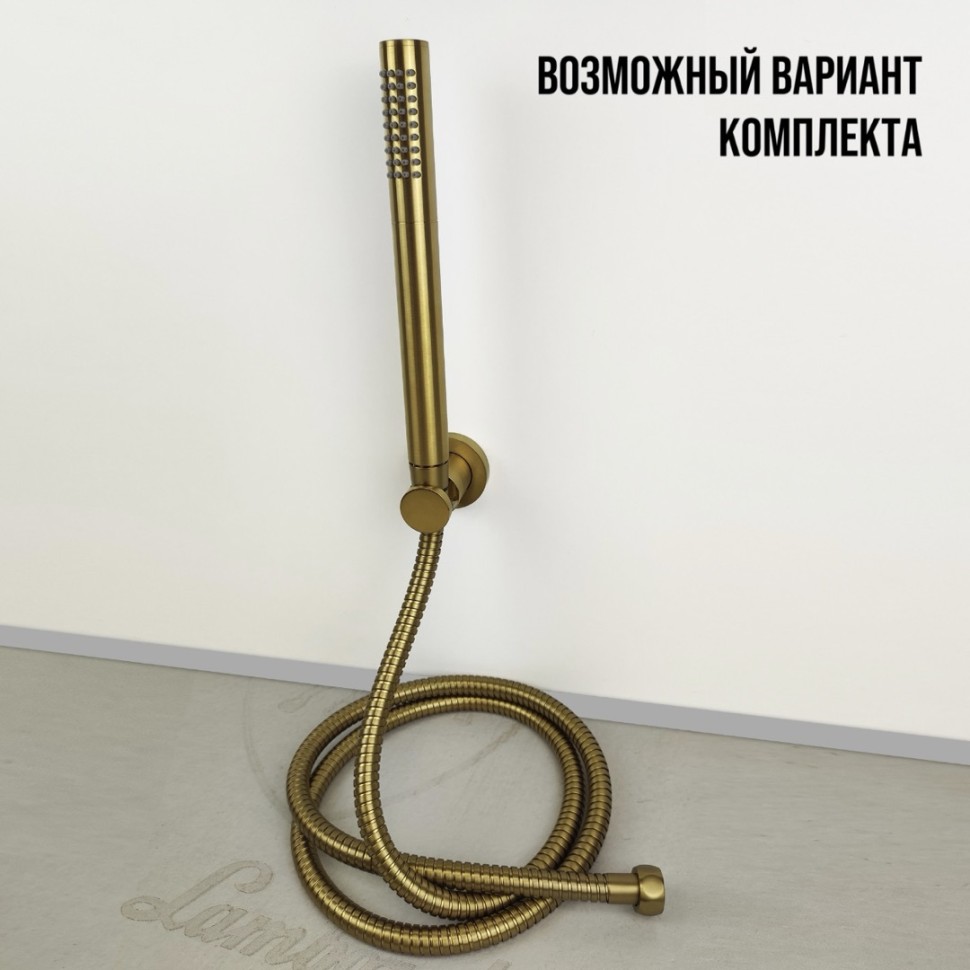 Paini Держатель для ручного душа фиксированный, цвет: золото брашированное 53PJ186TT