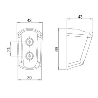Paini Держатель для ручного душа фиксированный, цвет: хром 53CR186