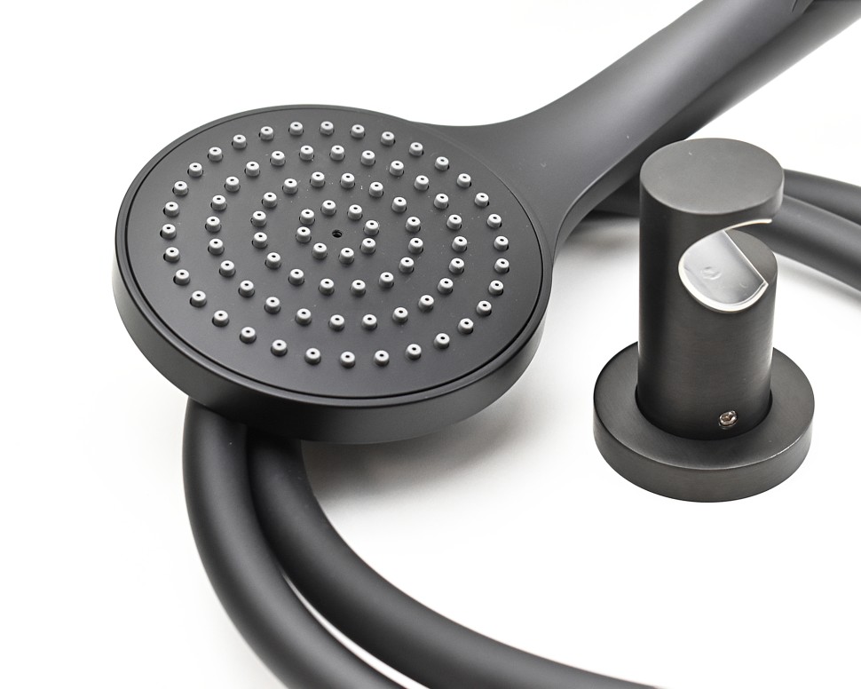 Paini Держатель для ручного душа фиксированный, цвет: черный брашированный 53PZ186TT