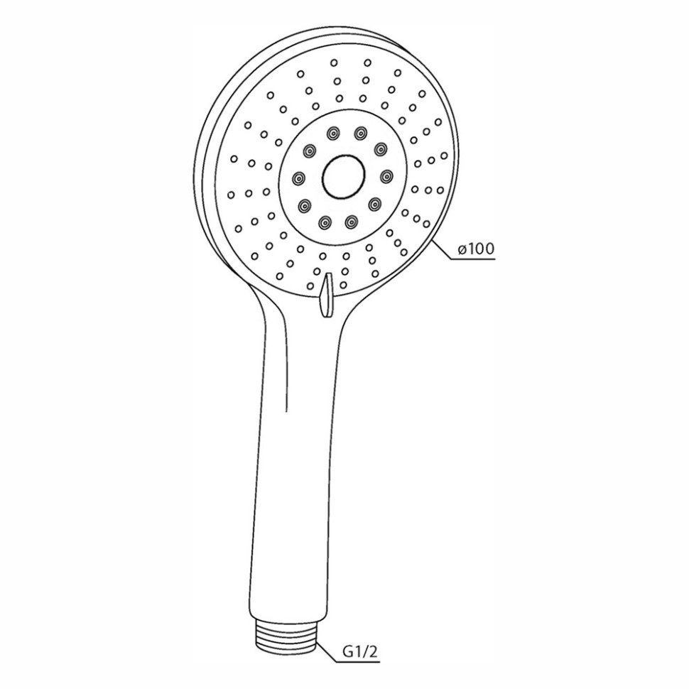 Paini Catania Душевая лейка 3 режима, цвет: хром CTCR155F3D100