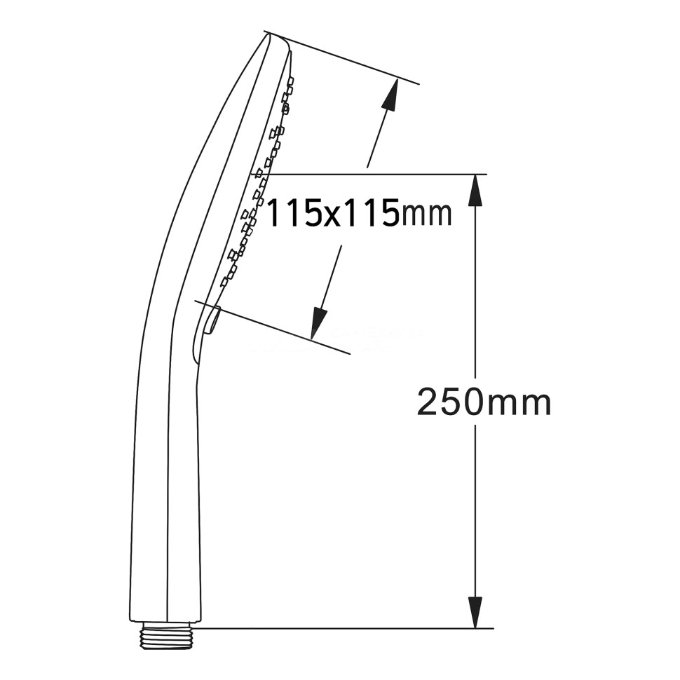 Paini Novara Душевая лейка, 5 режимов, пластик, цвет: хром 50CR155/P18KM