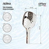 Paini Pescara Душевая лейка 3 режима, цвет: хром PSCR155F3D120
