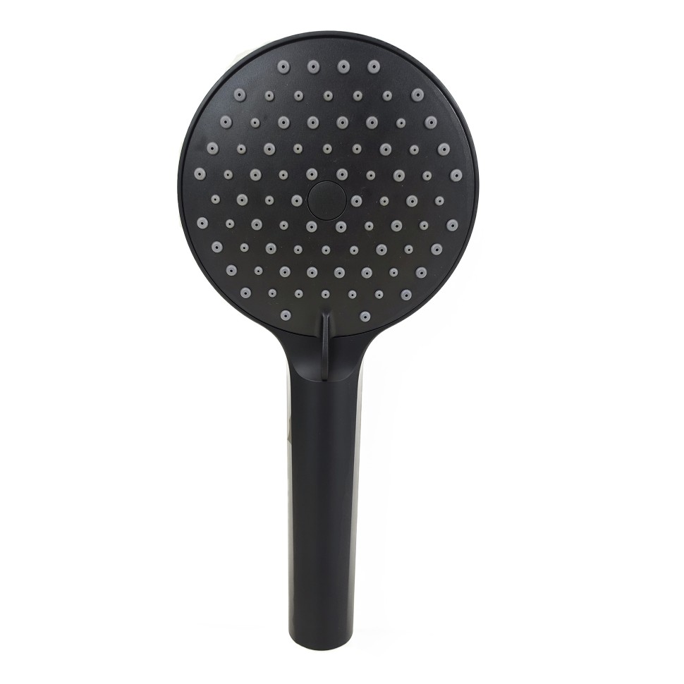 Paini Torino Душевая лейка, 3 режима, латунь, цвет: черный матовый TRYO155F3D110