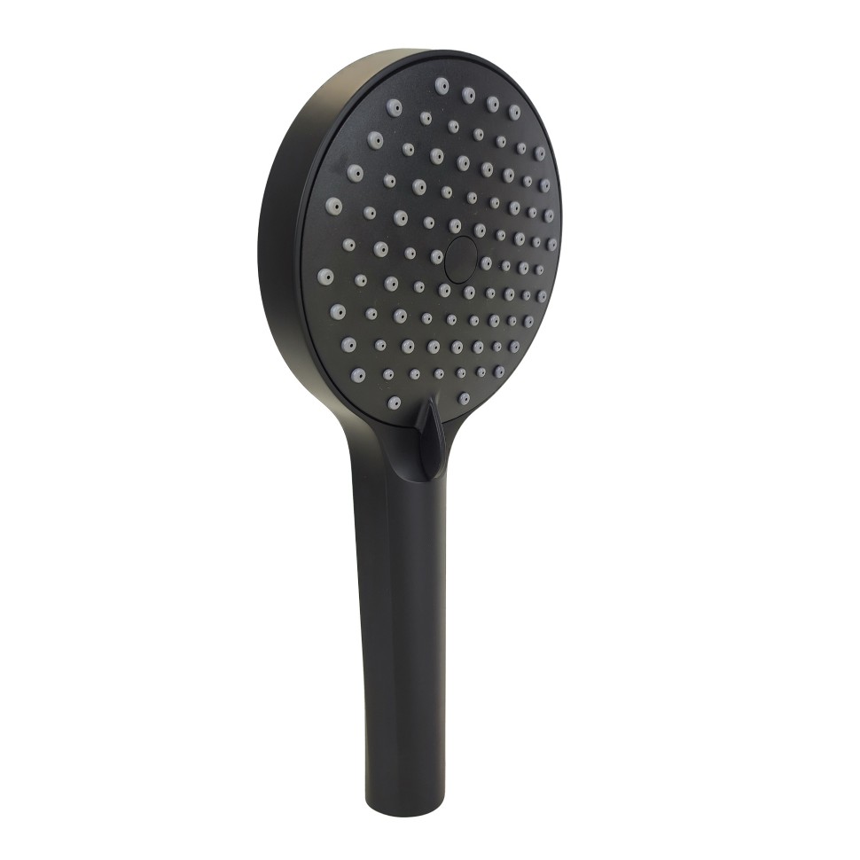 Paini Torino Душевая лейка, 3 режима, латунь, цвет: черный матовый TRYO155F3D110