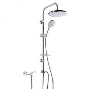 Paini RS Душевой гарнитур: душевая лейка 5 видов струи, штанга 97 см, шланг 150 см, цвет: хром 50CR191B0RS1P3