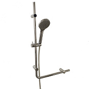Paini Cesana Душевой гарнитур: душевая лейка, штанга 73 см, шланг 150 см, цвет: хром CECR121