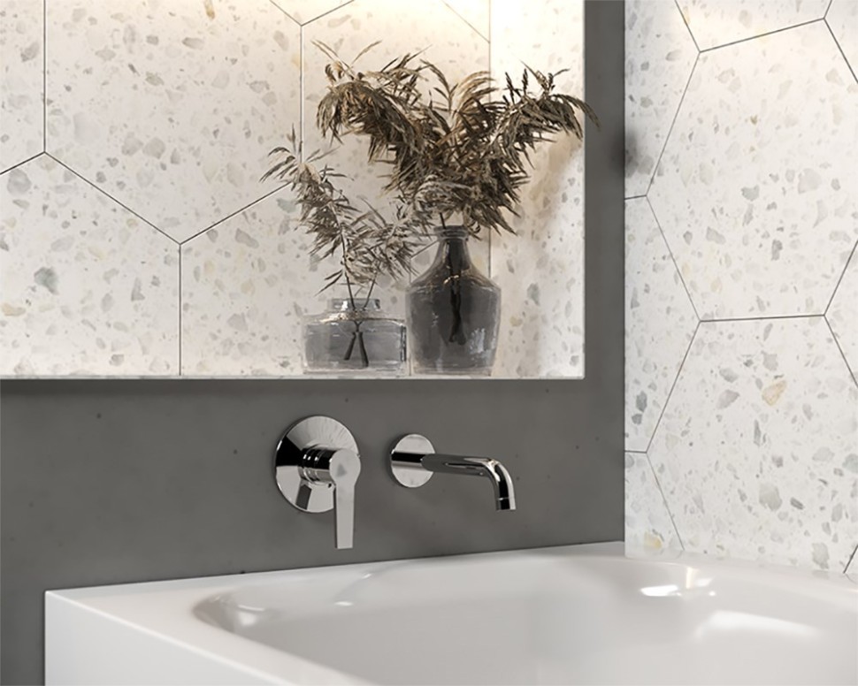 Paini Cox Излив настенный для ванны 25 см, цвет: хром 78CR207CAN25