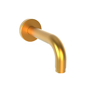 Paini Cox Излив настенный для ванны 14,5 см, цвет: золото брашированное 78PJ430