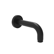 Paini Cox Излив настенный для ванны 14,5 см, цвет: черный брашированный 78PZ430